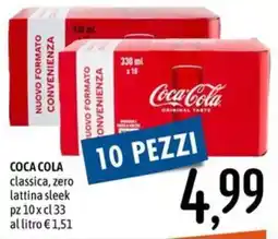 Emisfero COCA COLA classica, zero offerta