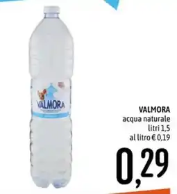Emisfero VALMORA acqua naturale offerta