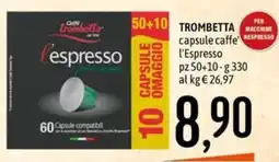 Emisfero Caffè Trombetta l'espresso offerta