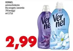 MEGA VERNEL ammorbidente blu oxygen, lavanda offerta
