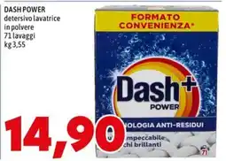 MEGA Dash Power detergente lavatrice offerta