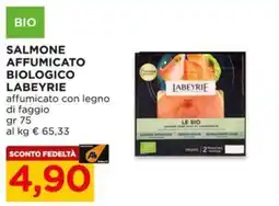 Alì Supermercati Salmone affumicato biologico Labeyrie offerta
