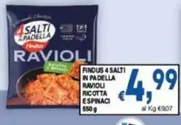 DEM Findus 4 Salti in Padella Ravioli offerta