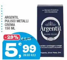 Splendidi e Splendenti Argentil Pulisci Metalli Crema offerta