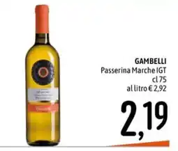 Emisfero GAMBELLI Passerina Marche IGT offerta
