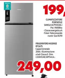 MEGA FRIGORIFERO HISENSE RT267S offerta