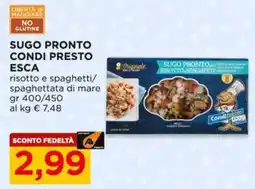 Alì Supermercati l'Originale Sugo Pronto Risotto Spaghetti offerta