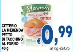 DEM CITTERIO LA MERENDA PETTO DI TACCHINO AL FORNO offerta