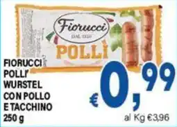 DEM Fiorucci Pollì Wurstel con Pollo e Tacchino offerta