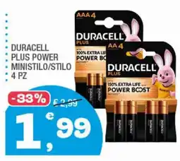 Splendidi e Splendenti DURACELL PLUS POWER MINISTILO/STILO offerta
