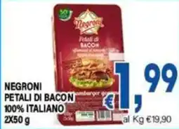 DEM Negroni Petali di Bacon offerta