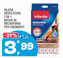 Splendidi e Splendenti VILEDA REVOLUTION 2 IN 1 MOCIO IN MICROFIBRA PER PAVIMENTI offerta