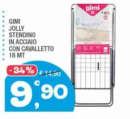 Splendidi e Splendenti GIMI JOLLY STENDINO IN ACCIAIO CON CAVALLETTO offerta
