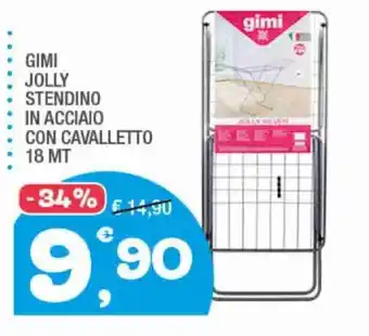 Splendidi e Splendenti GIMI JOLLY STENDINO IN ACCIAIO CON CAVALLETTO offerta