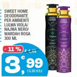 Splendidi e Splendenti SWEET HOME DEODORANTE PER AMBIENTI offerta