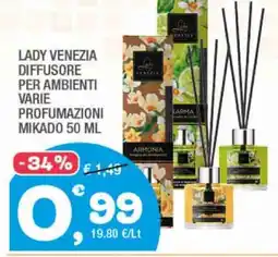 Splendidi e Splendenti Lady Venezia Diffusore per ambienti offerta