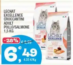 Splendidi e Splendenti LECHAT EXCELLENCE CROCCANTINI ADULT POLLO/SALMONE offerta