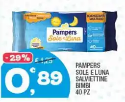 Splendidi e Splendenti Pampers Sole e Luna Salviettine Bimbi offerta