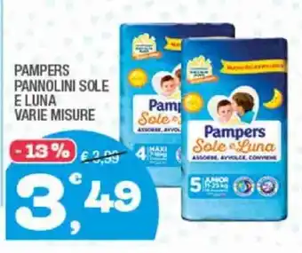 Splendidi e Splendenti Pampers Pannolini Sole e Luna offerta