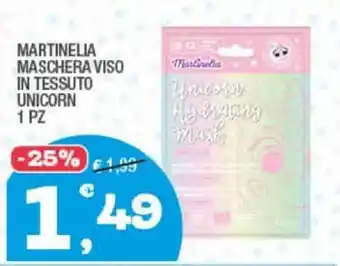 Splendidi e Splendenti Martinelia Maschera Viso in Tessuto Unicorn offerta
