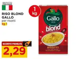 Alì Supermercati Riso Blond Gallo offerta