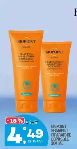 Splendidi e Splendenti BIPOINT SHAMPOO RIPARATORE DOPOSOLE offerta