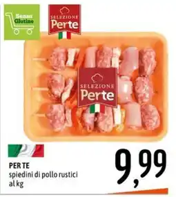 Emisfero SELEZIONE Perte spiedini di pollo rustici offerta
