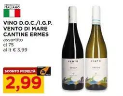 Alì Supermercati Vino D.O.C./I.G.P. Vento di Mare Cantine Ermes offerta