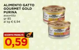 Alì Supermercati ALIMENTO GATTO GOURMET GOLD PURINA offerta
