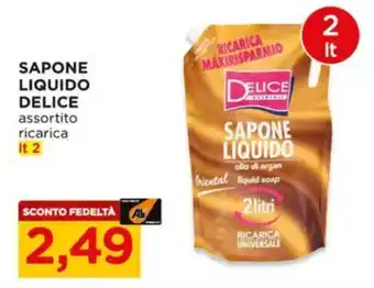Alì Supermercati Sapone liquido Delice offerta