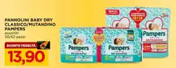 Alì Supermercati PANNOLINI BABY DRY CLASSICO/MUTANDININO PAMPERS offerta