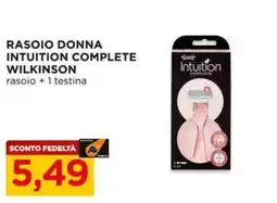 Alì Supermercati Rasoio Donna Intuition Complete Wilkinson offerta