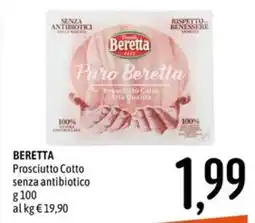 Emisfero Prosciutto Cotto senza antibiotico Beretta offerta