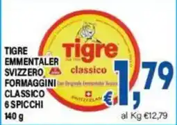 DEM Tigre Emmentaler Svizzero Formaggini Classico offerta