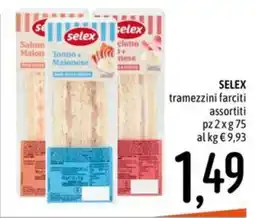 Emisfero SELEX tramezzini farciti offerta