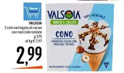 Emisfero VALSOIA CONO VARIEGATO CACAO CON NOCCIOLE TOSTATE offerta