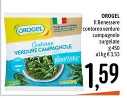 Emisfero OROGEL Il Benessere contorno verdure campagnole offerta
