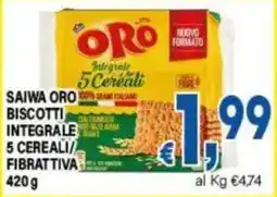 DEM SAIWA ORO BISCOTTI INTEGRALE 5 CEREALI/FIBRATTIVA offerta