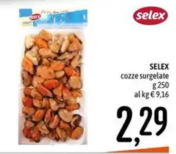 Emisfero SELEX cozze surgelate offerta