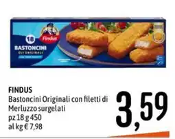 Emisfero Findus Bastoncini Originali con filetti di Merluzzo offerta