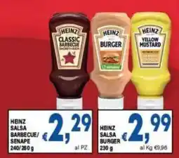 DEM HEINZ SALSA BARBECUE/SENAPE offerta