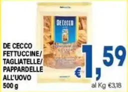 DEM DE CECCO FETTUCCINE/ TAGLIATELLE/ PAPPARDELLE ALL'UOVO offerta