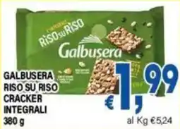 DEM Galbusera Riso su Riso Cracker Integrali offerta