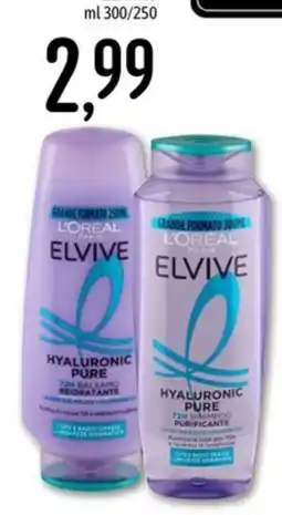 Emisfero L'OREAL PARIS ELVIVE HYALURONIC PURE offerta
