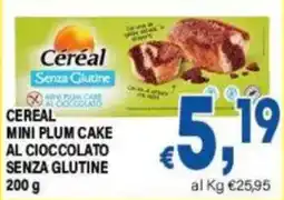 DEM Céréal Mini Plum Cake al Cioccolato Senza Glutine offerta