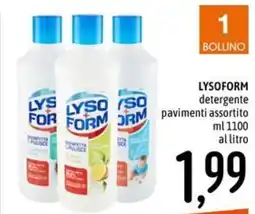 Emisfero LYSOFORM detergente pavimenti assortito offerta