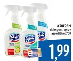 Emisfero LYSOFORM detergenti spray offerta