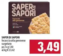 Emisfero SAPER DI SAPORI focaccia alla genovese offerta