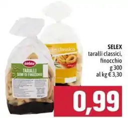 Emisfero SELEX taralli classici, finocchio offerta