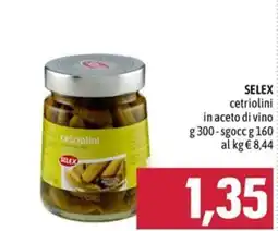 Emisfero SELEX cetriolini in aceto di vino offerta